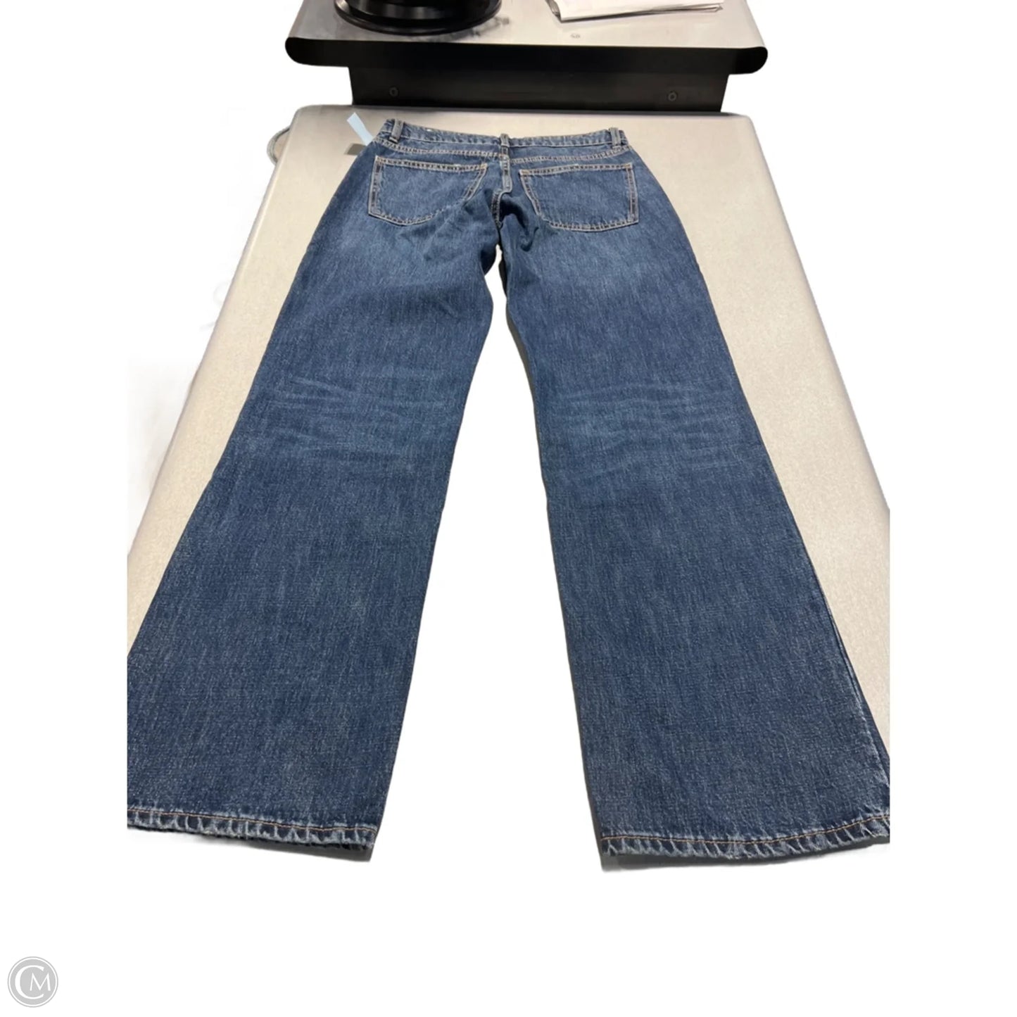 Jeans Straight By Zara In Blue Denim, Size: 4