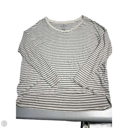 Top Long Sleeve By American Eagle In Striped Pattern, Size: S