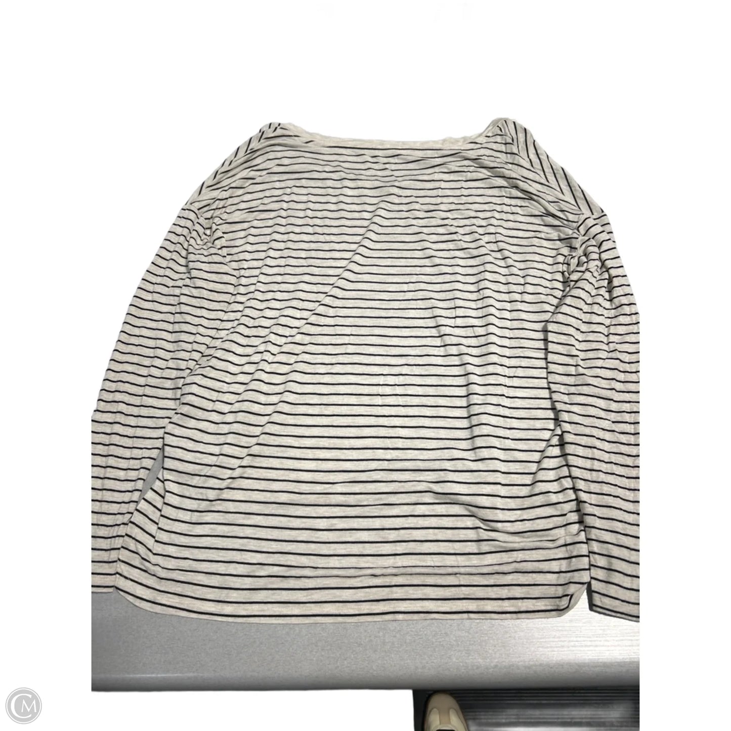 Top Long Sleeve By American Eagle In Striped Pattern, Size: S