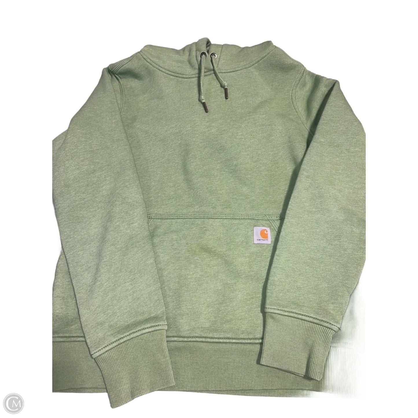 Sweatshirt Hoodie By Carhartt In Green, Size: S