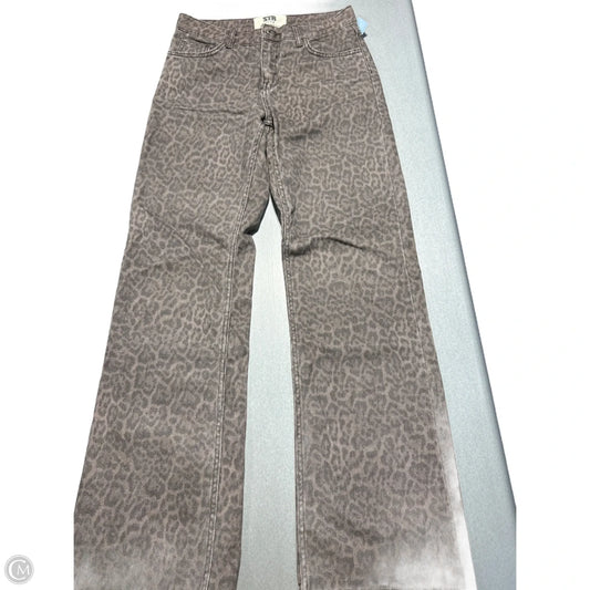 Jeans Wide Leg By Cmc In Animal Print, Size: 4
