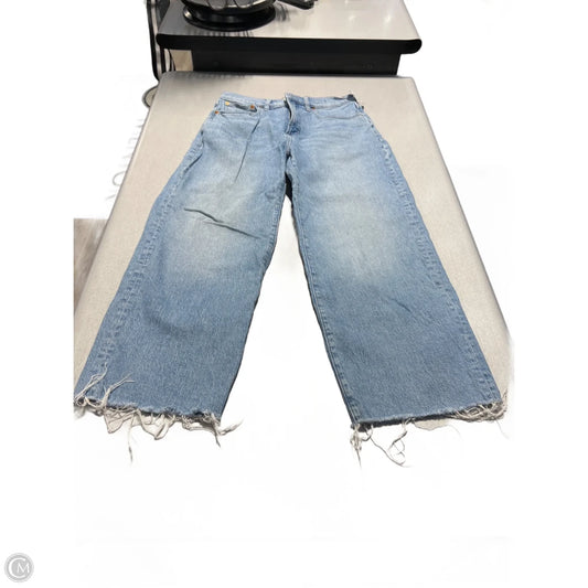 Jeans Cropped By Madewell In Blue Denim, Size: 8