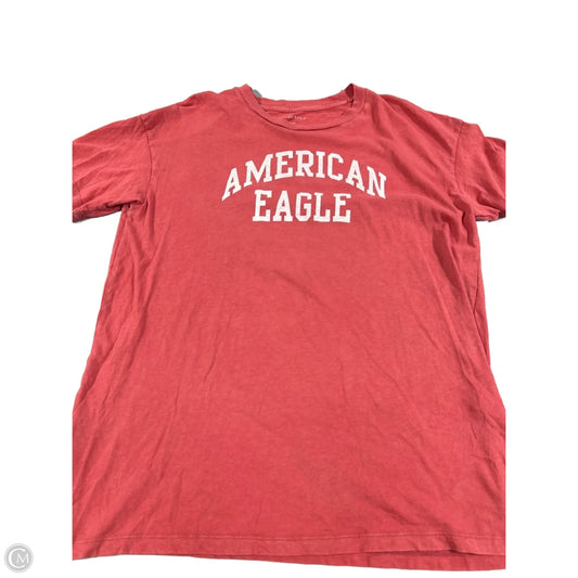 Top Short Sleeve By American Eagle In Red, Size: Xs