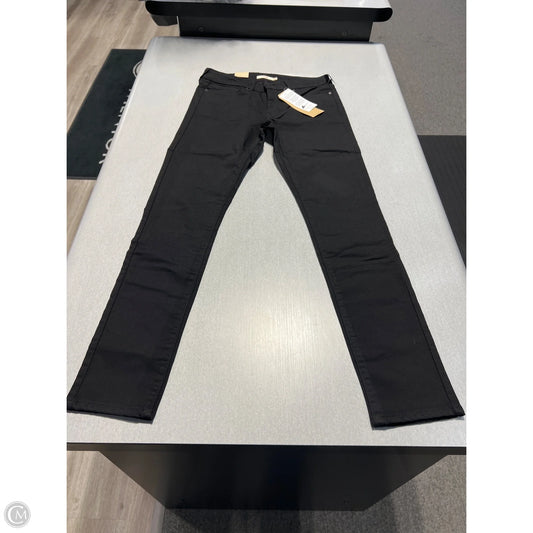 Jeans Skinny By Levis In Black Denim, Size: 6