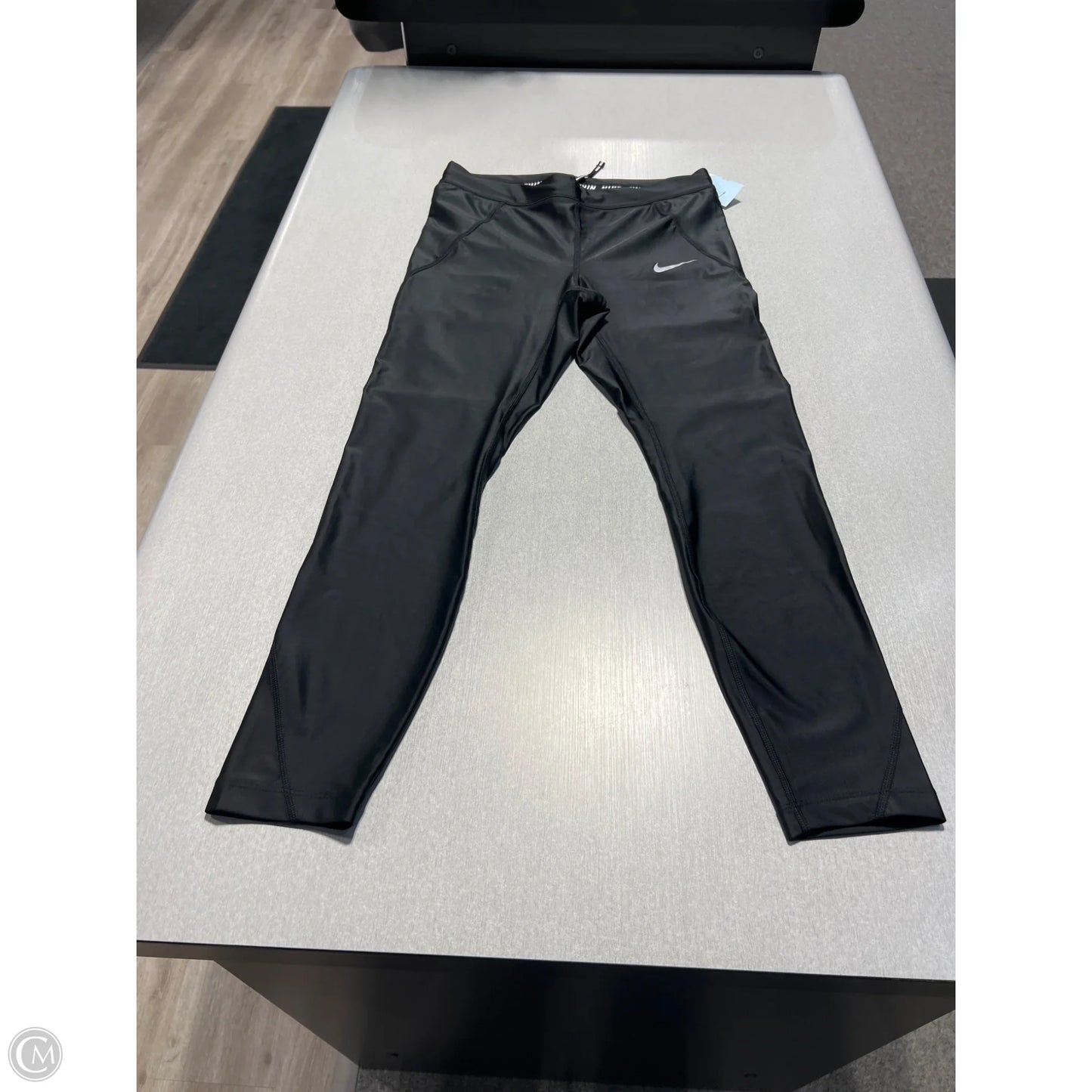 Athletic Leggings By Nike In Black, Size: M