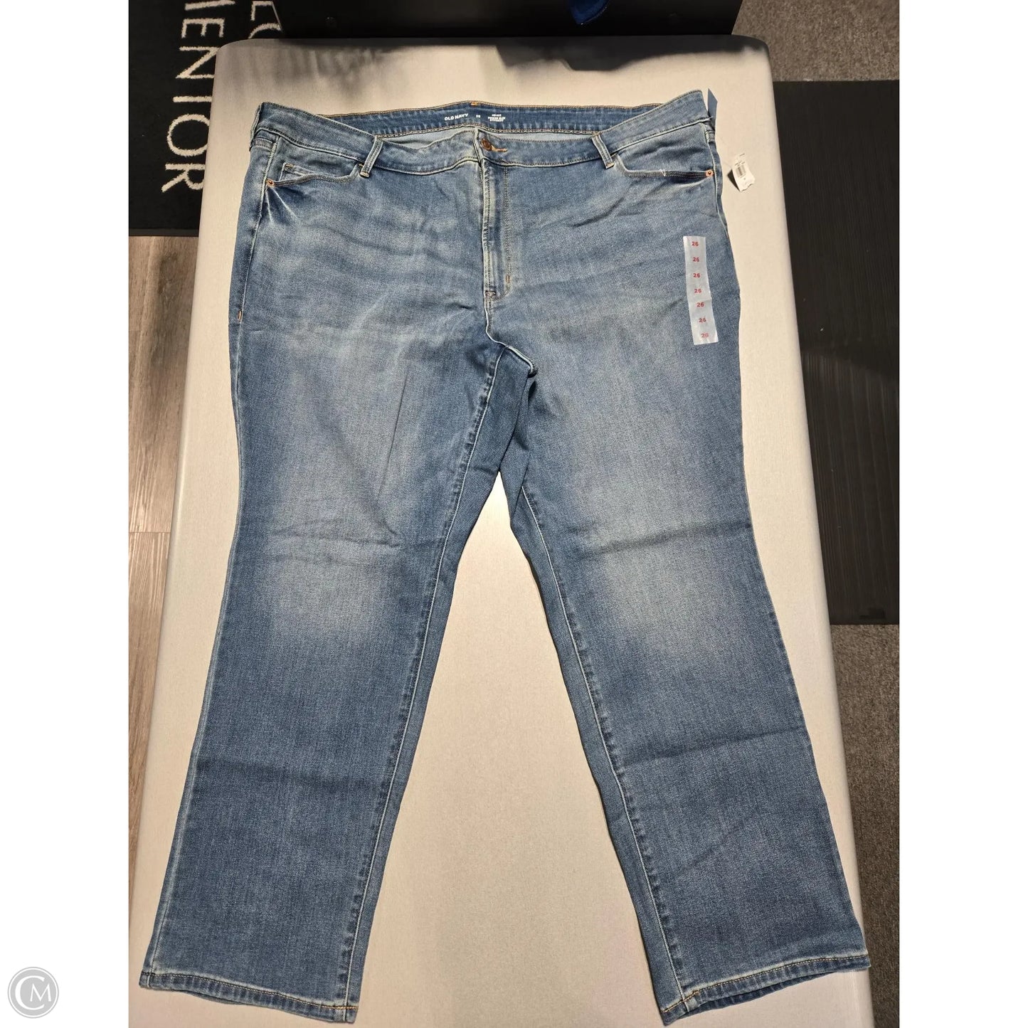 Jeans Straight By Old Navy In Blue Denim, Size: 26