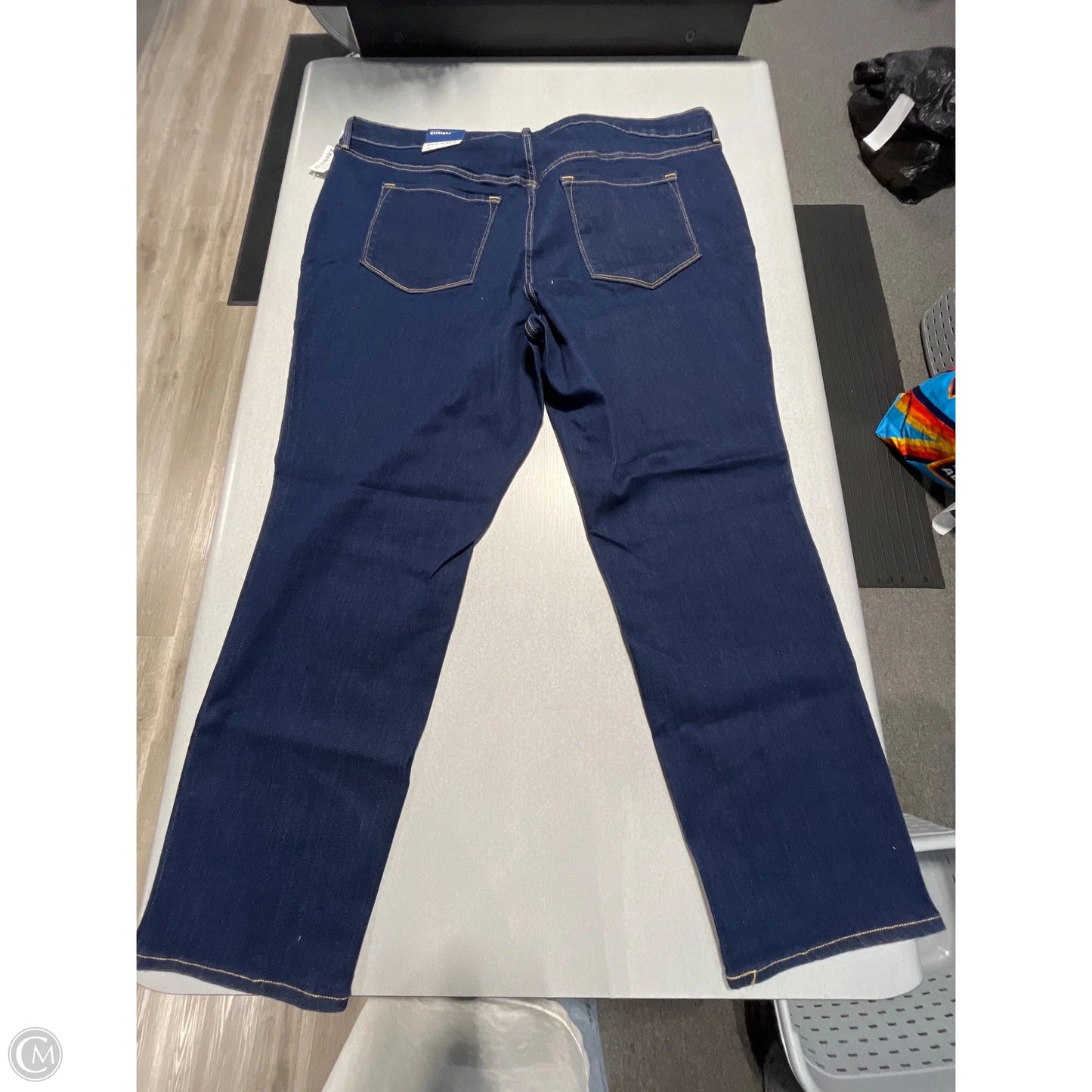 Jeans Straight By Old Navy In Blue Denim, Size: 24