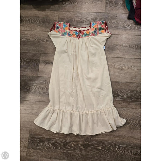 Dress Casual Midi By Cmc In Multi-colored, Size: M