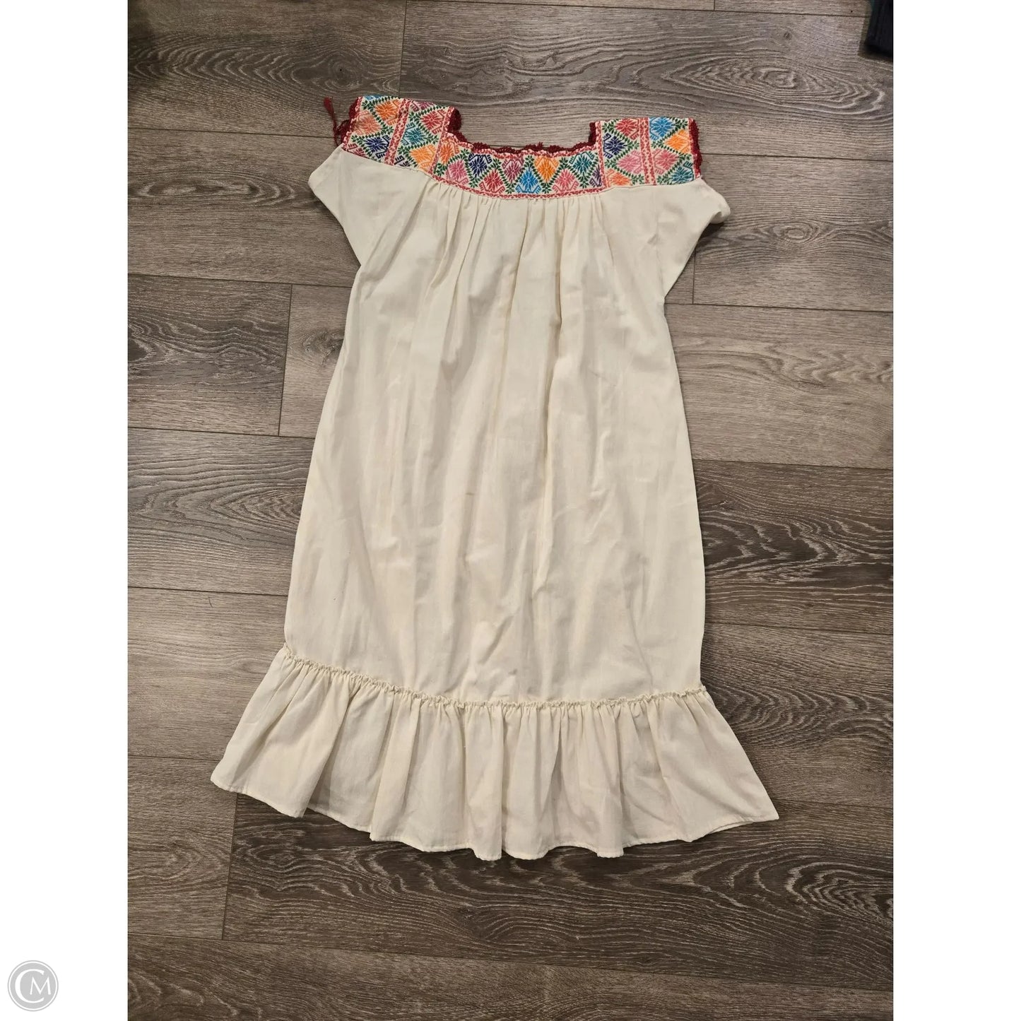 Dress Casual Midi By Cmc In Multi-colored, Size: M