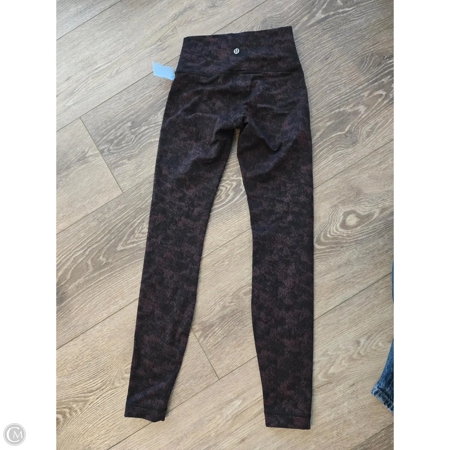 Athletic Leggings By Lululemon In Black & Purple, Size: 4