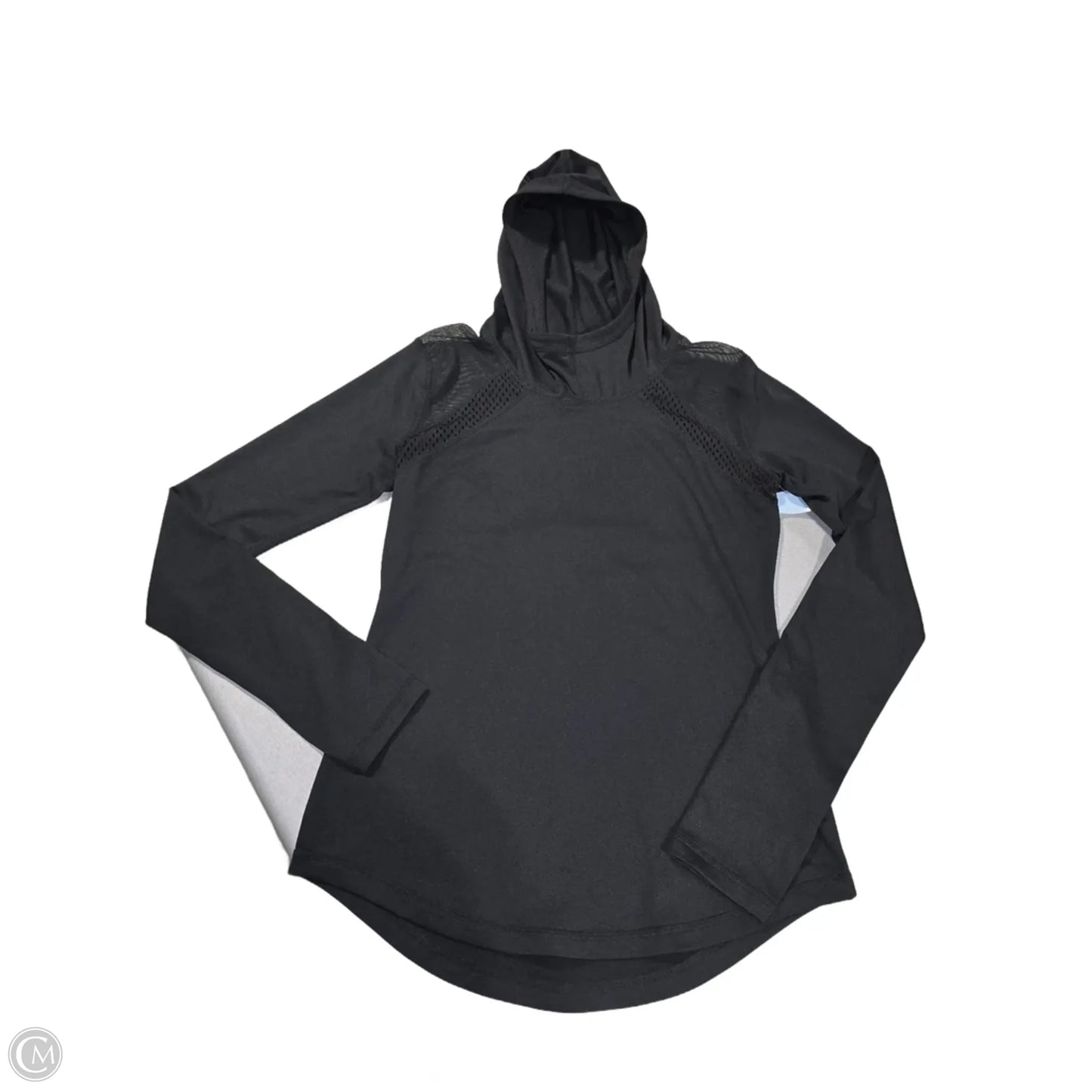 Athletic Top Long Sleeve Collar By Zella In Black, Size: Xs