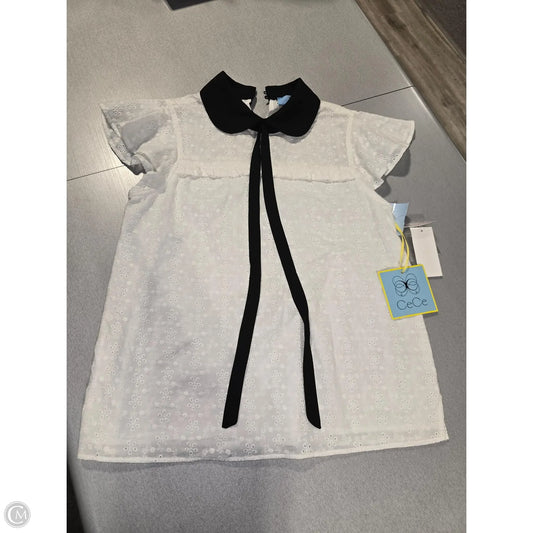 Top Short Sleeve By Cece In Cream, Size: Xs
