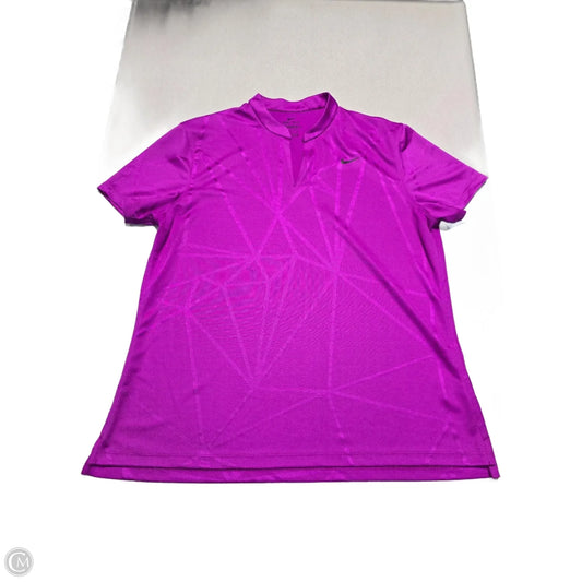 Top Short Sleeve By Nike In Purple, Size: Xl