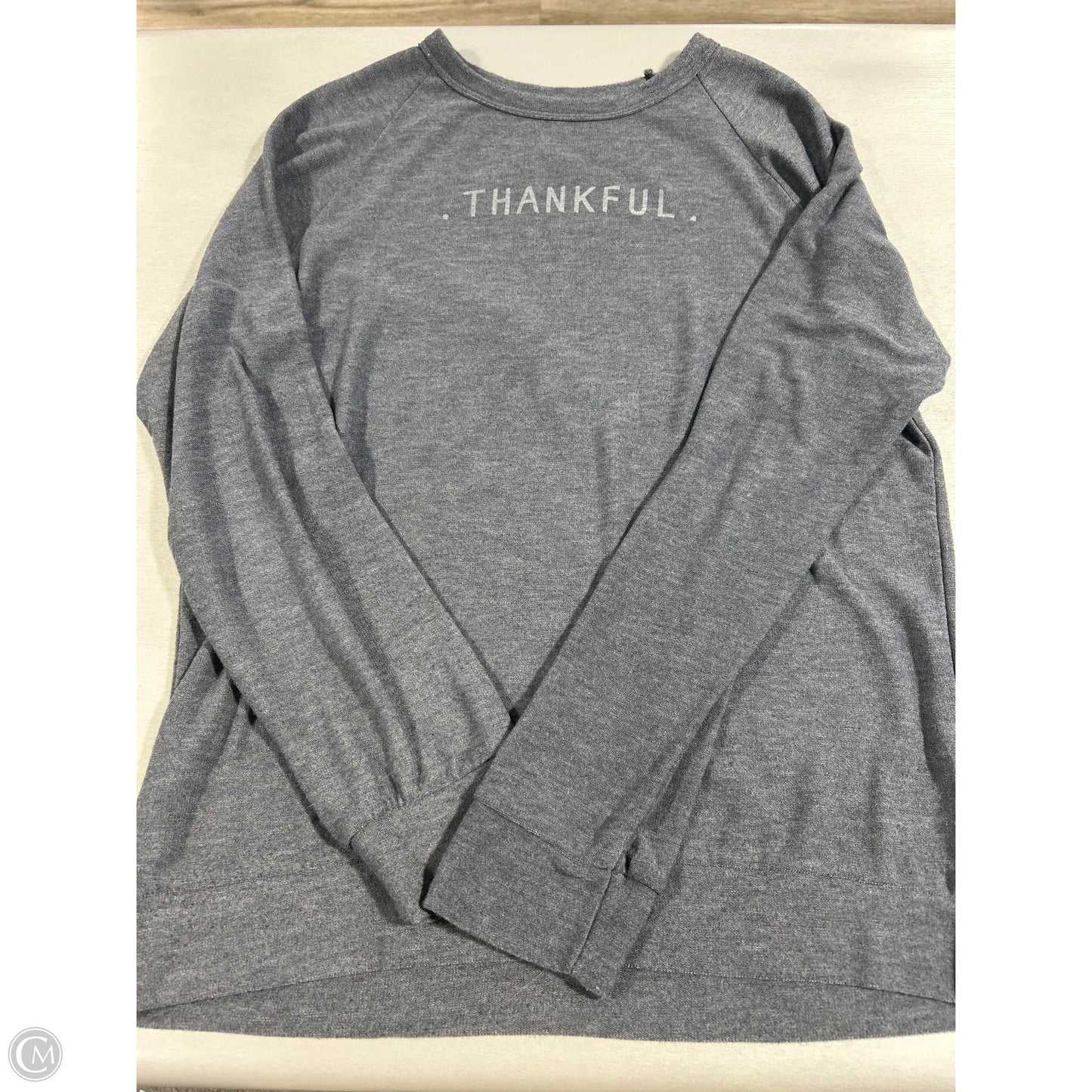 Top Long Sleeve By Cmc In Blue, Size: S