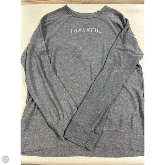 Top Long Sleeve By Cmc In Blue, Size: S