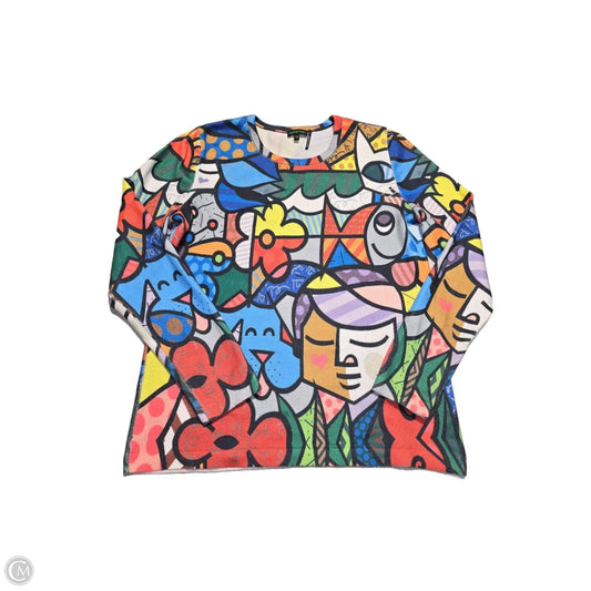 Top Long Sleeve By Cmc In Multi-colored, Size: Xs