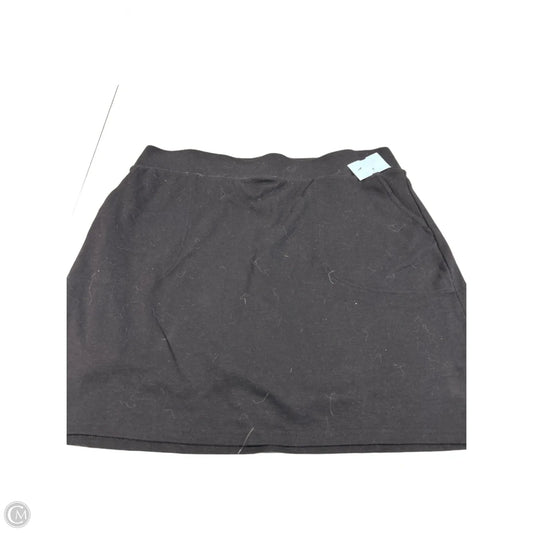Skirt Mini & Short By Croft And Barrow In Black, Size: M