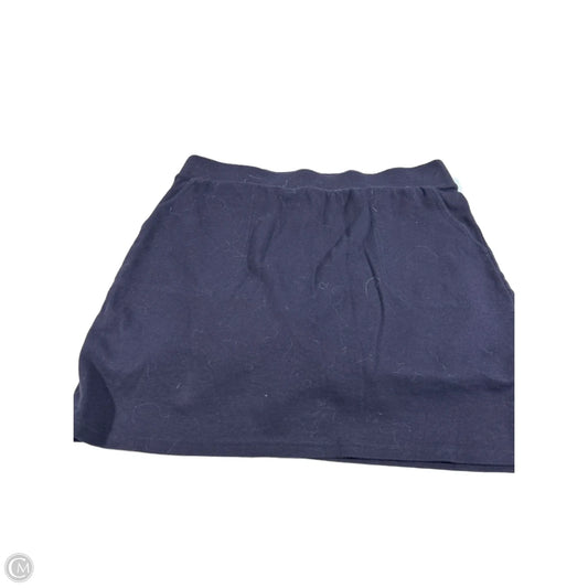 Skirt Mini & Short By Croft And Barrow In Navy, Size: M