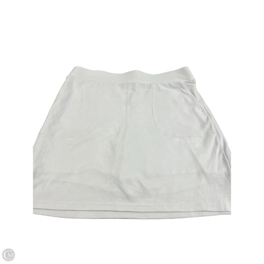 Skirt Mini & Short By Croft And Barrow In White, Size: M