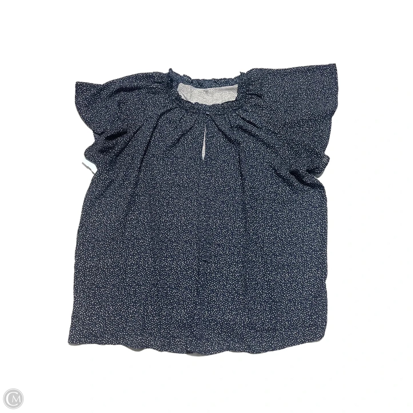 Top Short Sleeve By Loft In Blue, Size: Xl