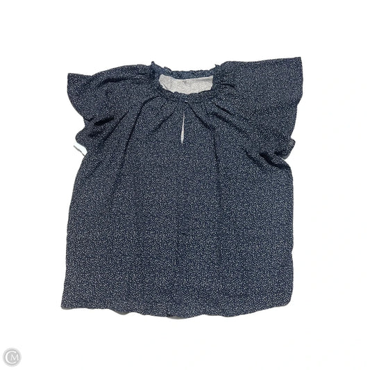 Top Short Sleeve By Loft In Blue, Size: Xl