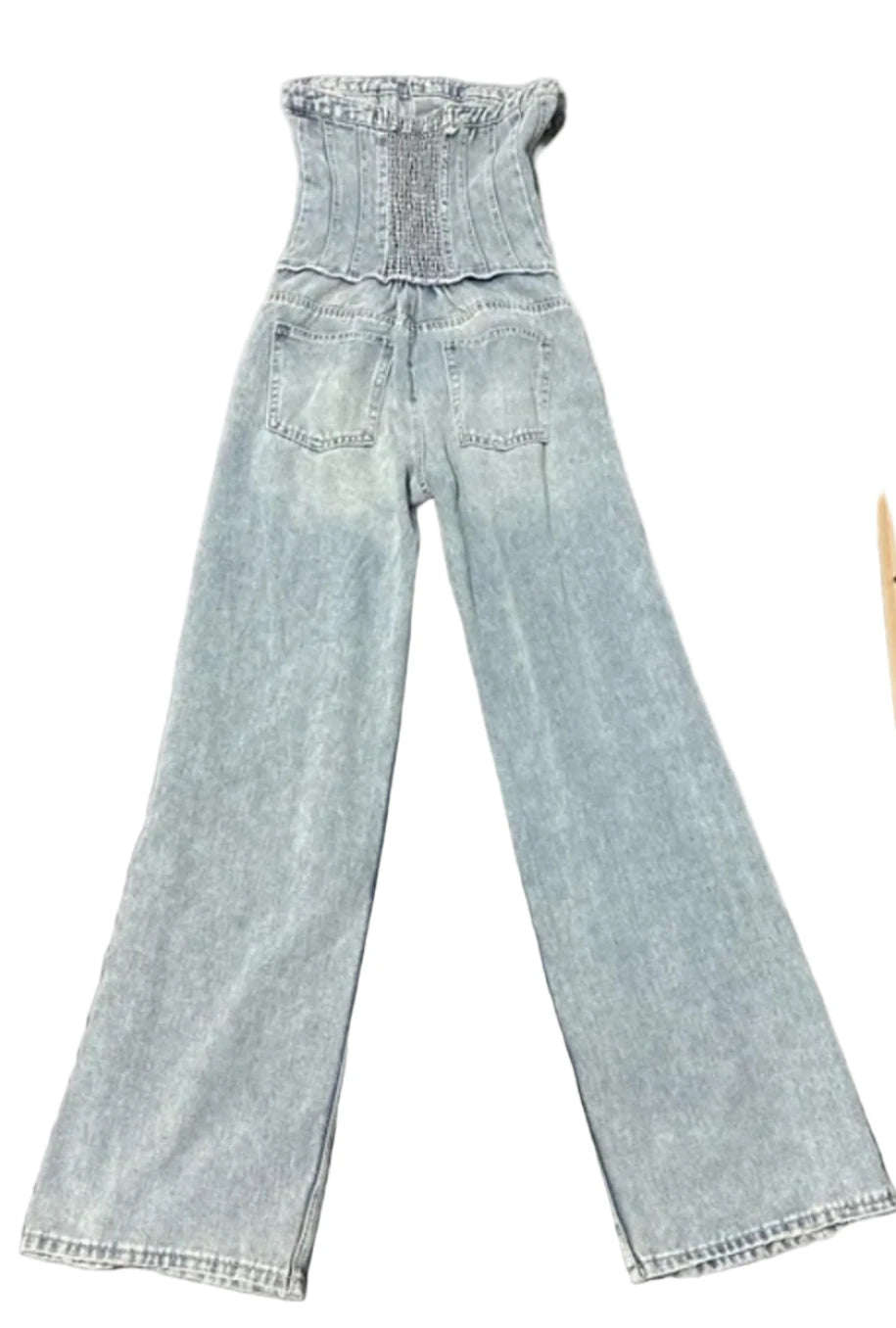 Jumpsuit By Cmc In Blue Denim, Size: S