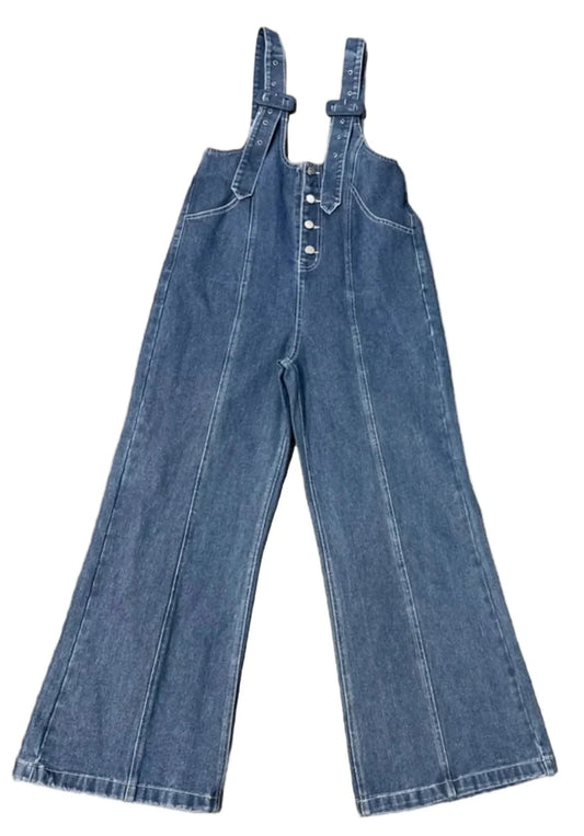 Jumpsuit By Cloud Ten In Blue Denim, Size: S