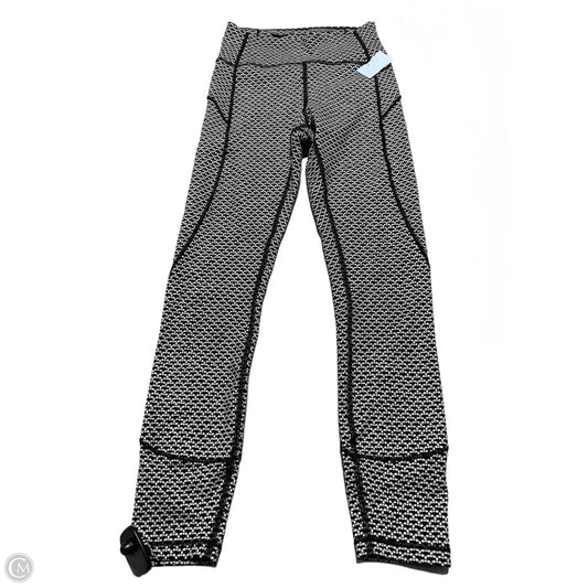 Athletic Leggings By Lululemon In Black & White, Size: 4