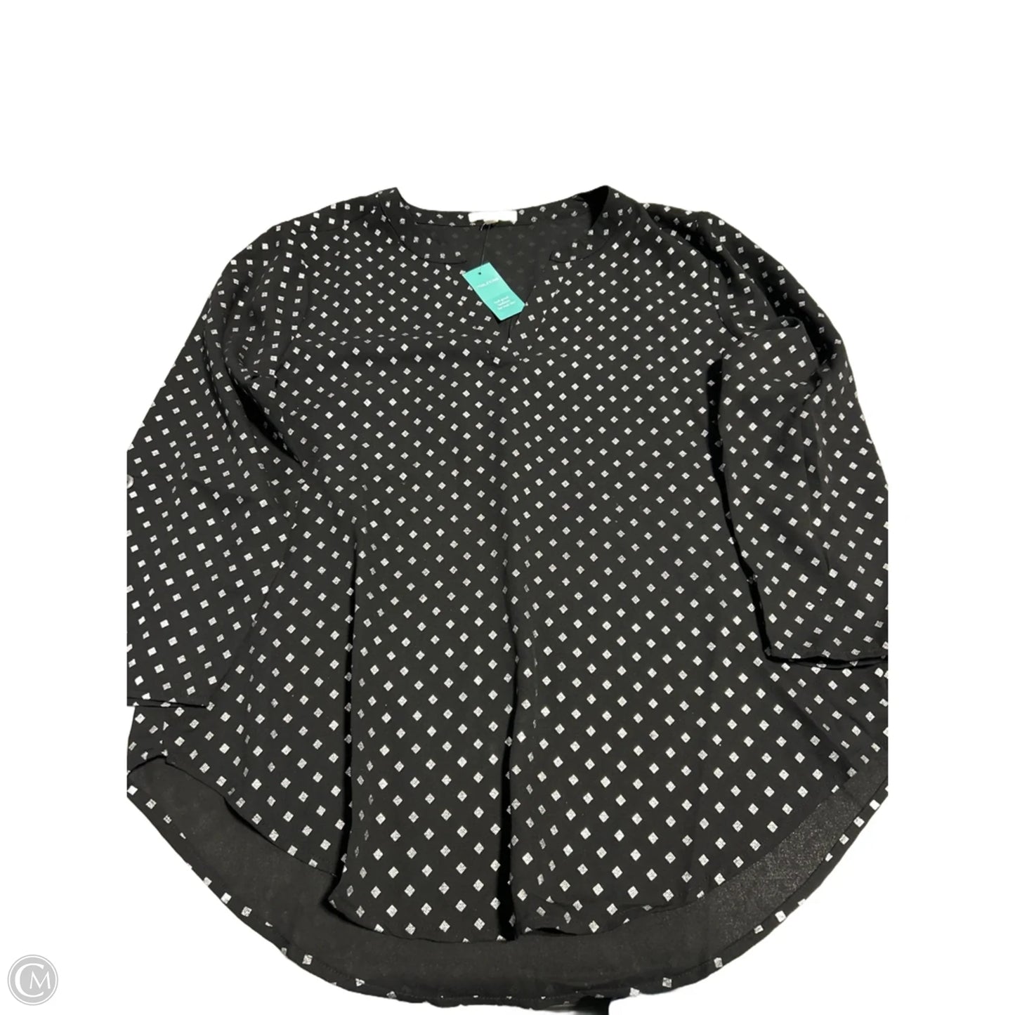 Blouse Long Sleeve By Maurices In Black, Size: M