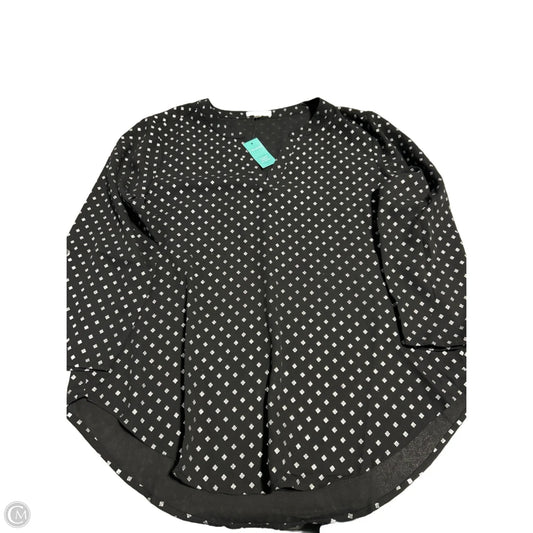 Blouse Long Sleeve By Maurices In Black, Size: M