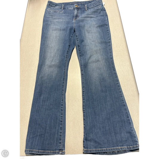 Jeans Flared By Chicos In Blue Denim, Size: 8