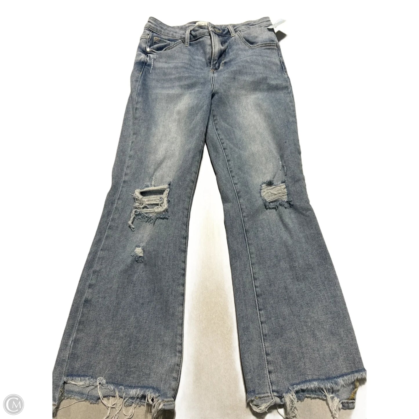 Jeans Straight By Risen In Blue Denim, Size: 8