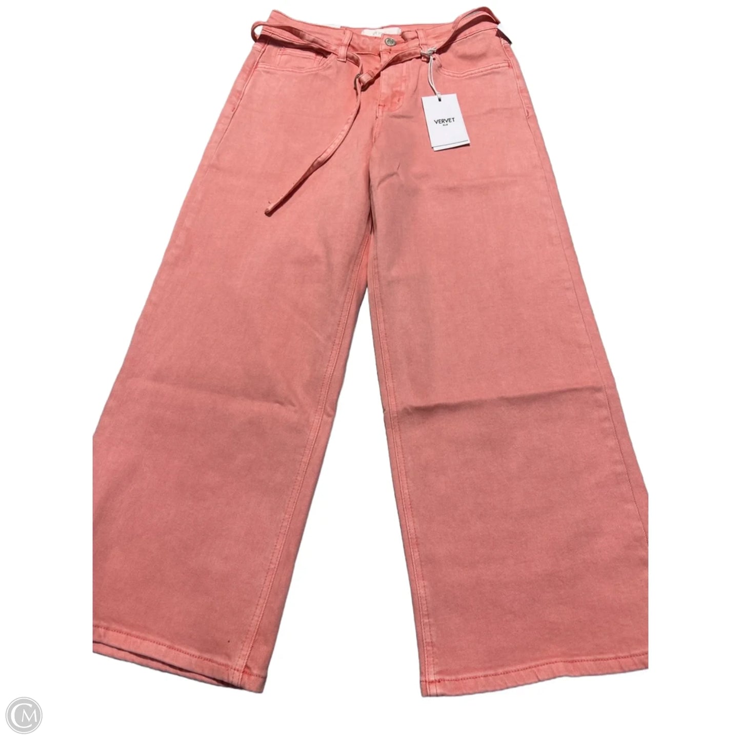 Jeans Wide Leg By Vervet In Pink, Size: 6