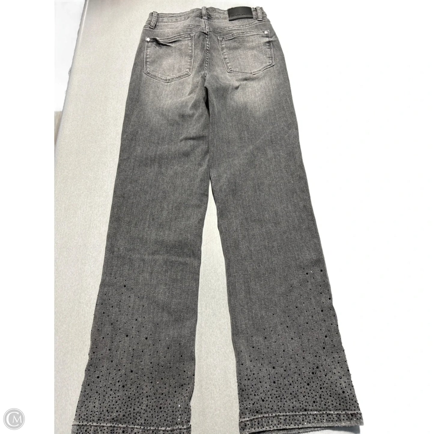 Jeans Straight By Judy Blue In Black Denim, Size: 4