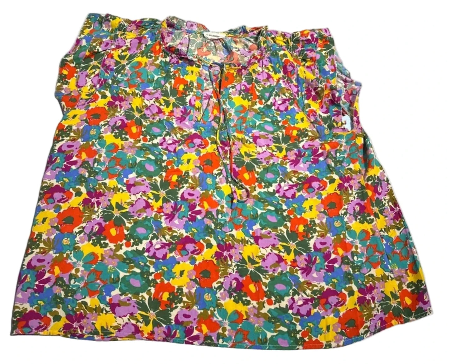 Top Short Sleeve By Ee Some In Floral Print, Size: S