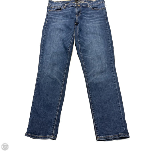 Jeans Straight By Gap In Blue Denim, Size: 6