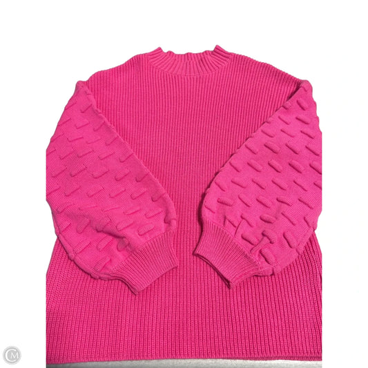 Sweater By Cme In Pink, Size: L