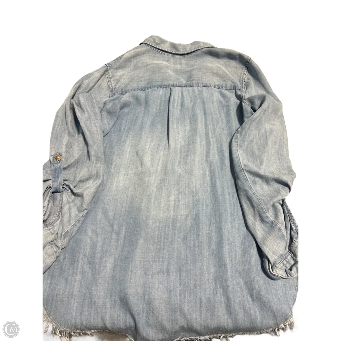 Top Long Sleeve By Cmc In Blue Denim, Size: M