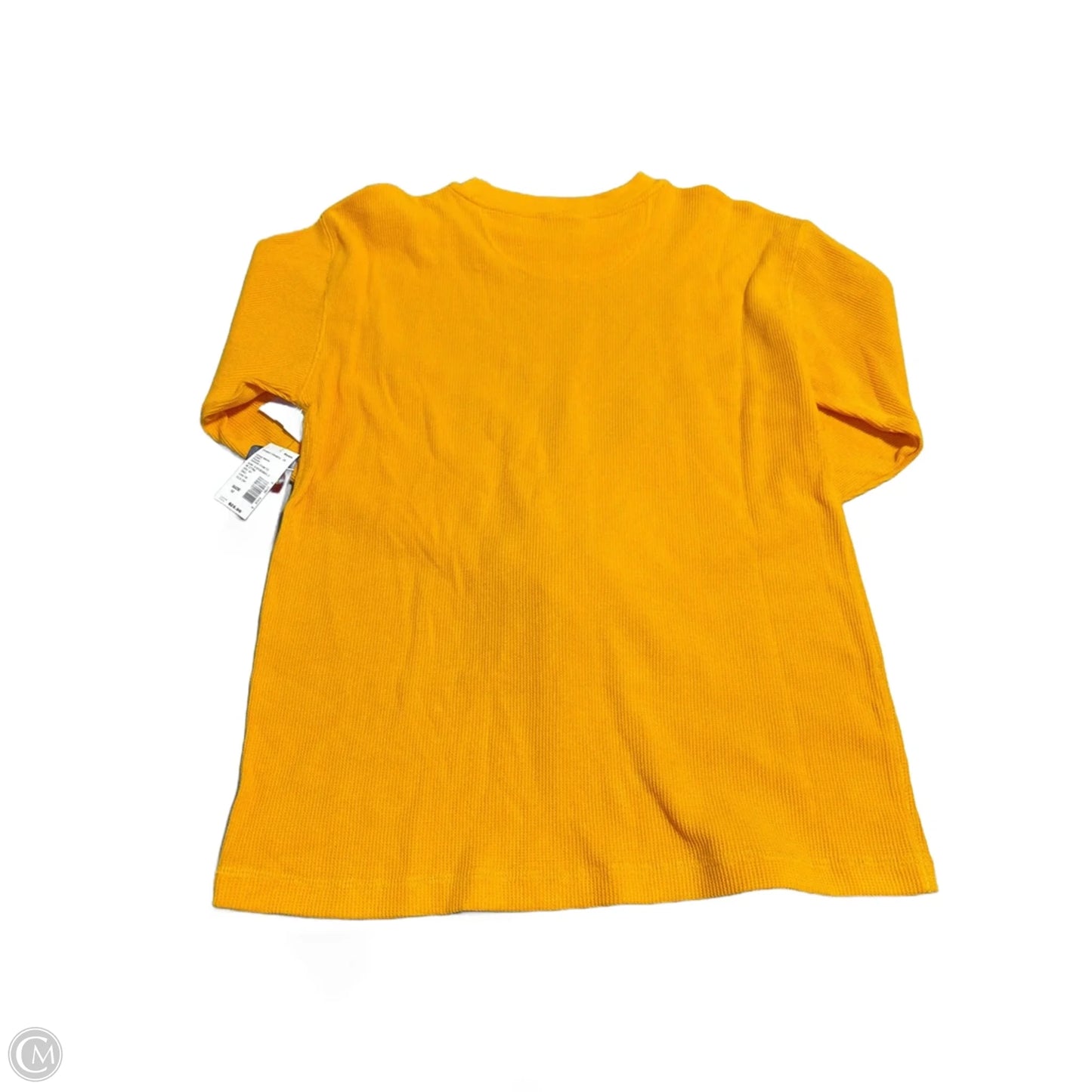 Top Long Sleeve By Cme In Yellow, Size: M