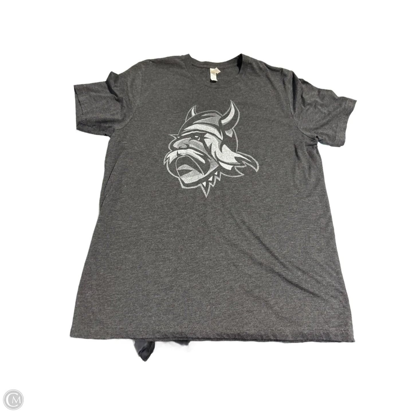 Top Short Sleeve By Canvas In Grey, Size: L