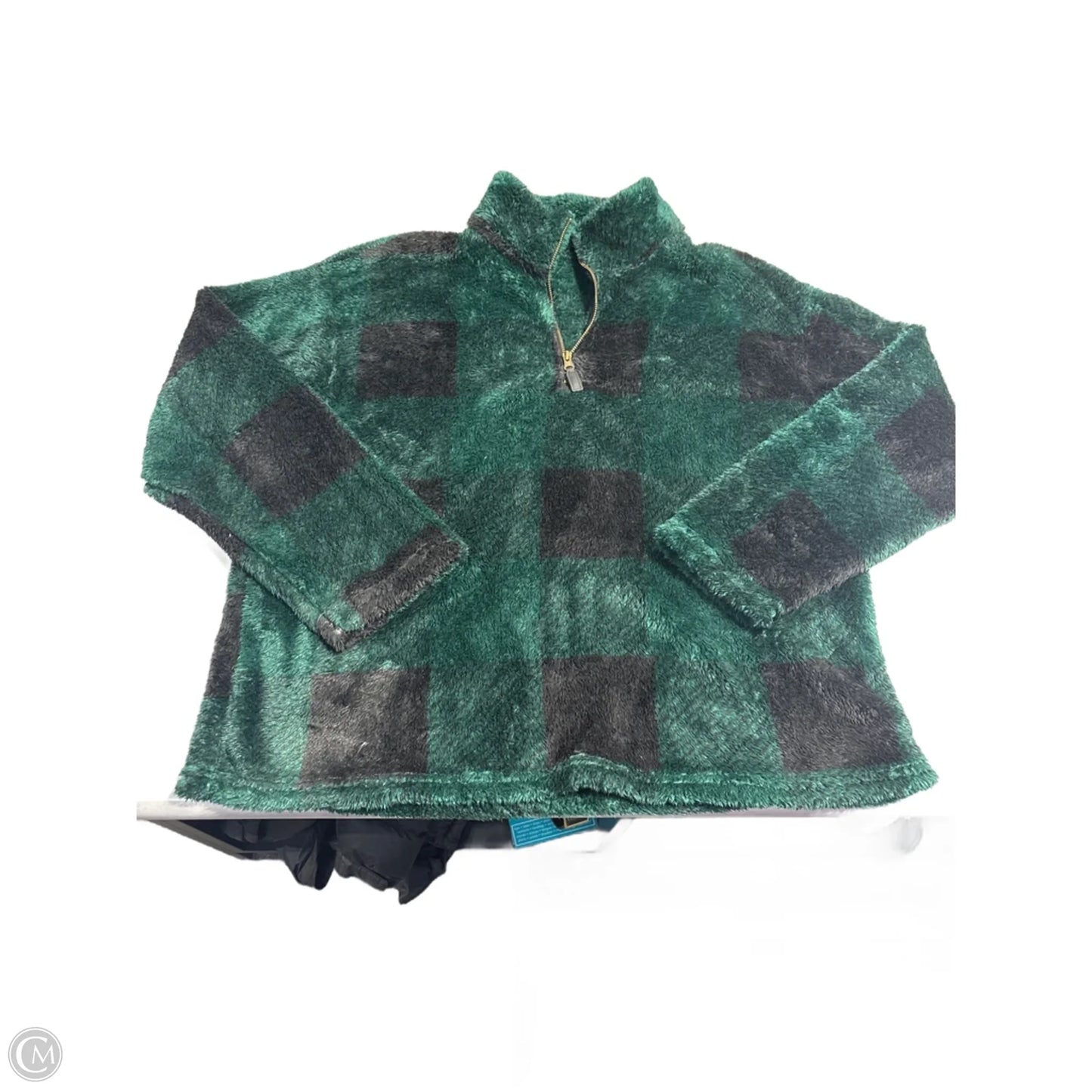 Sweatshirt Collar By Cmc In Plaid Pattern, Size: L