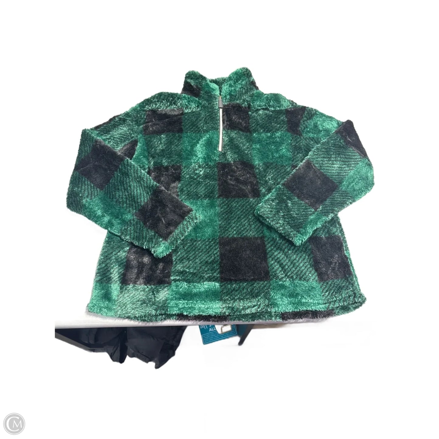 Sweatshirt Collar By Cmc In Plaid Pattern, Size: L