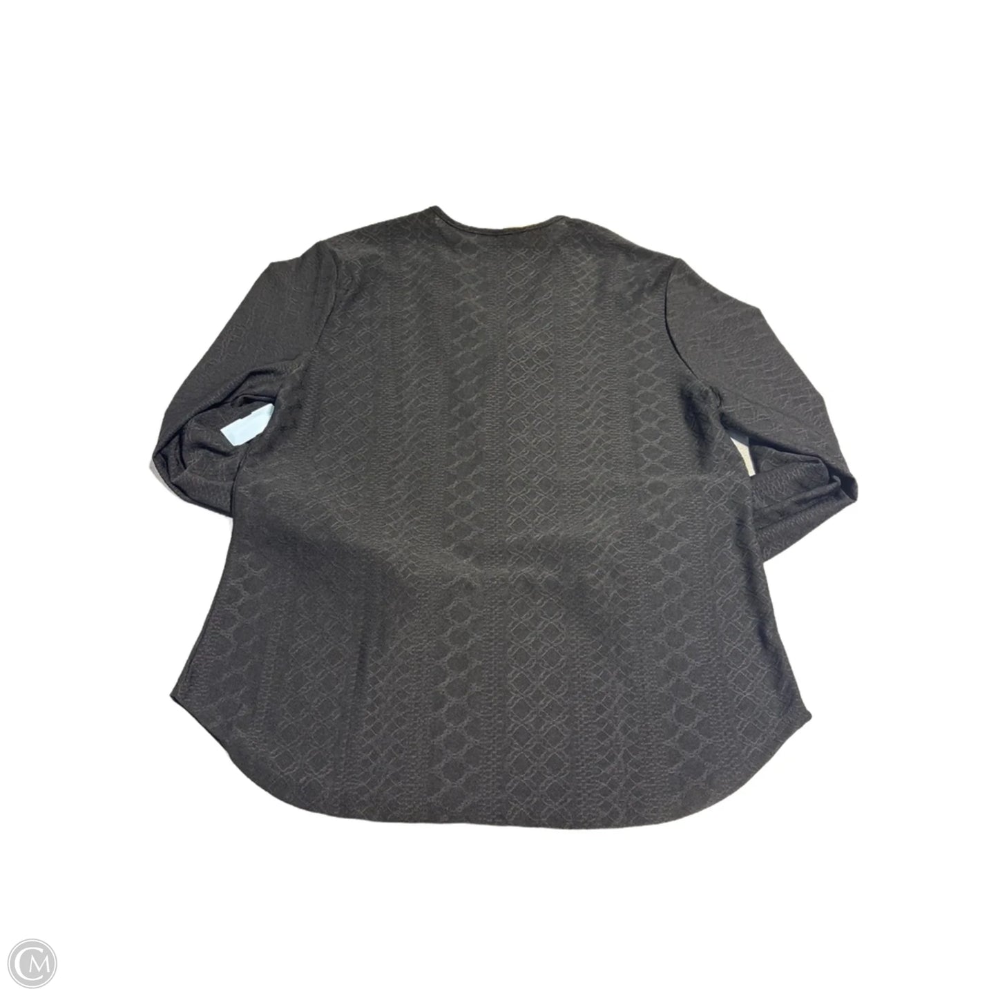 Top Long Sleeve By Cmc In Black, Size: L