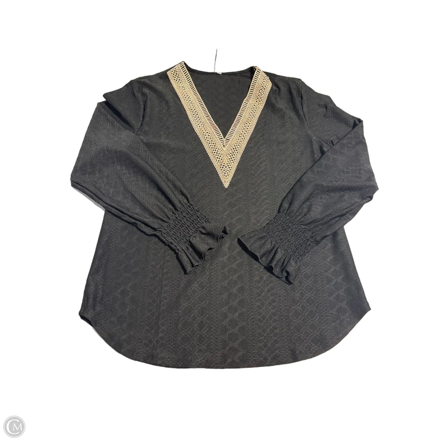 Top Long Sleeve By Cmc In Black, Size: S