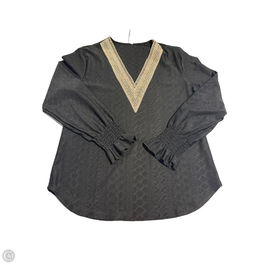 Top Long Sleeve By Cmc In Black, Size: S
