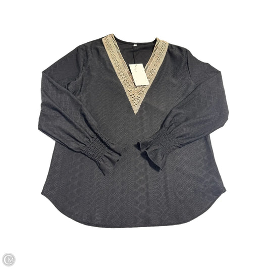 Top Long Sleeve By Cmc In Black, Size: M