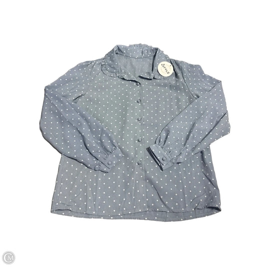 Top Long Sleeve By Cmc In Blue, Size: S