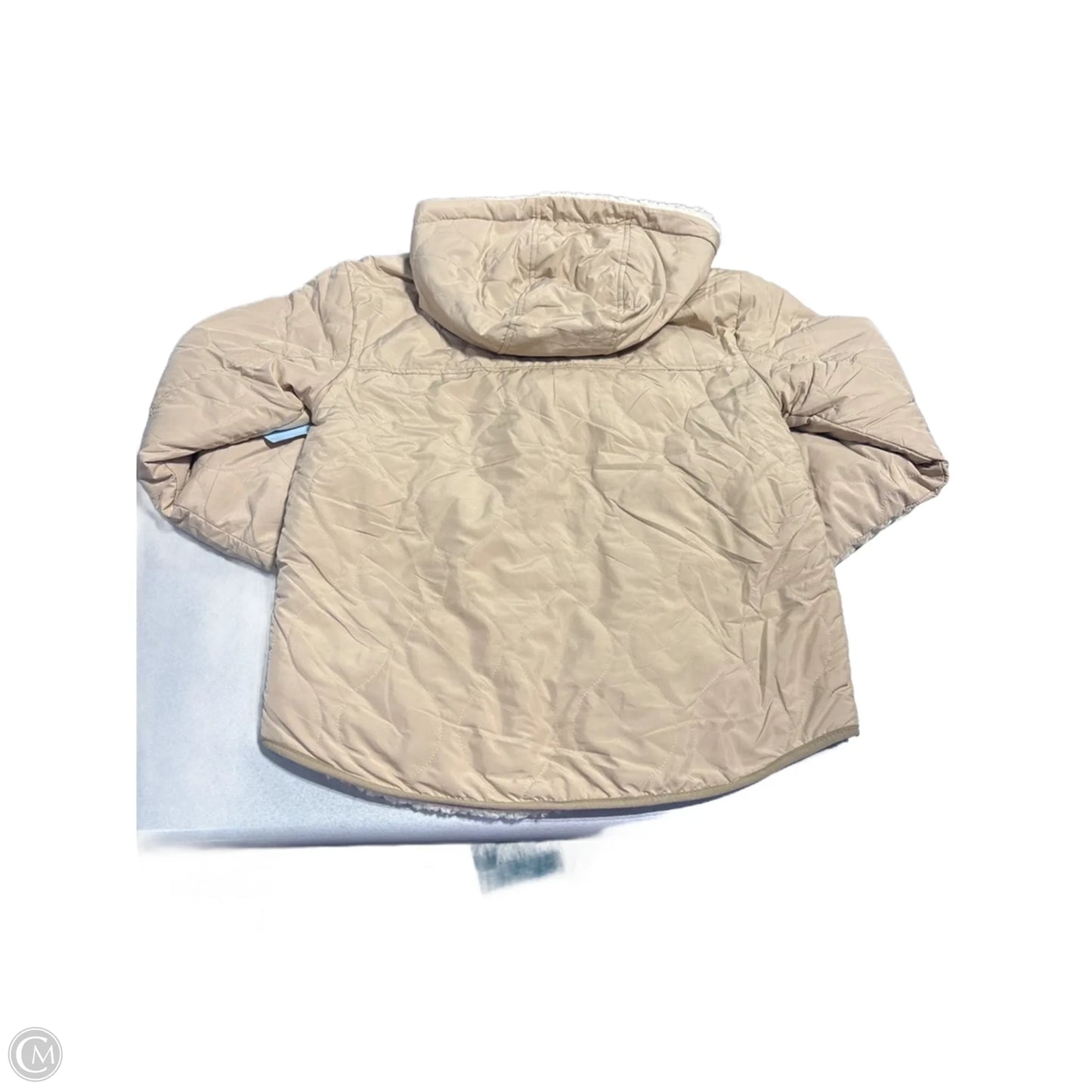Coat Puffer & Quilted By Cmc In Tan, Size: S