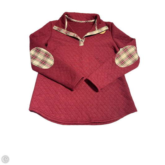 Sweatshirt Collar By Cmc In Red, Size: S