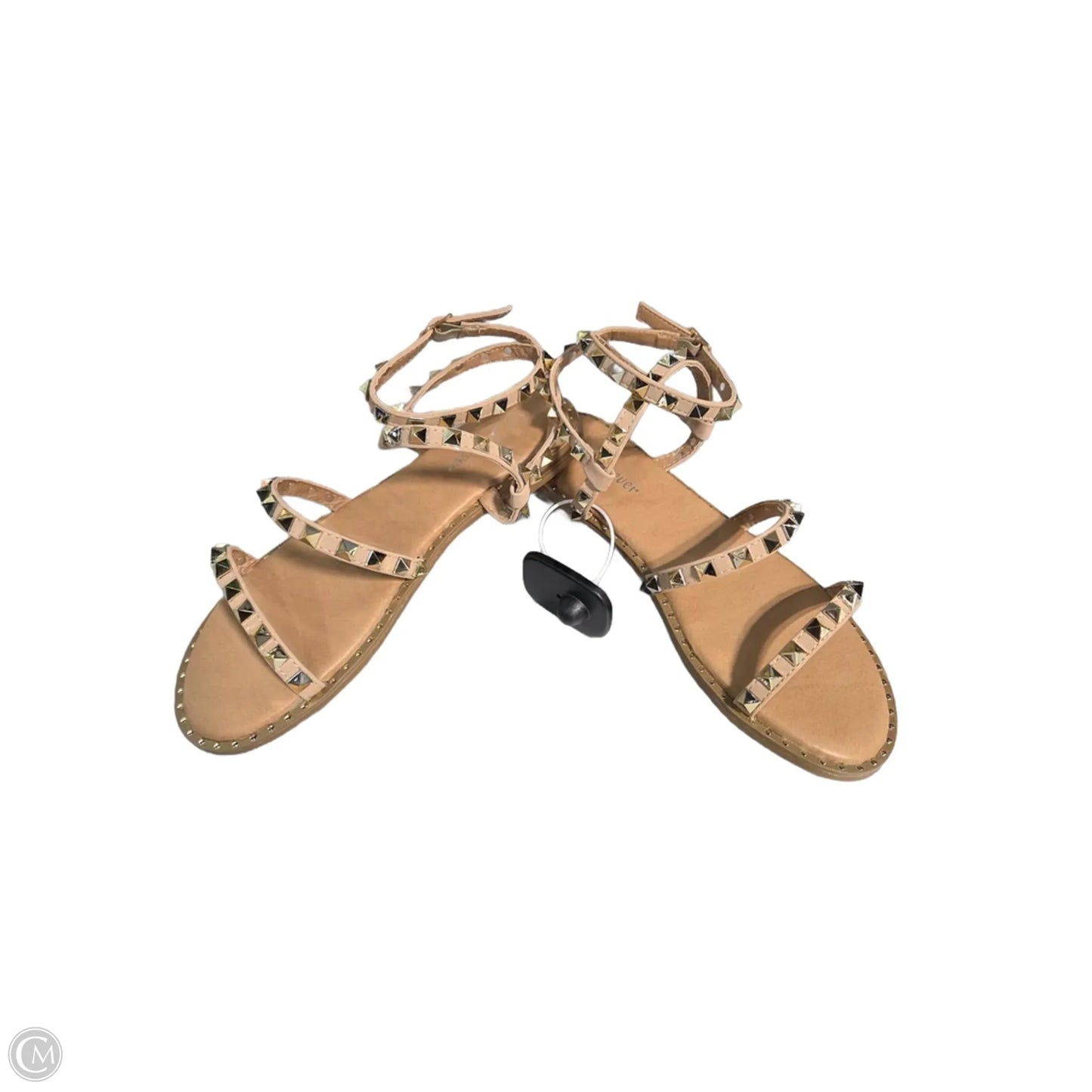Sandals Flats By Forever In Gold, Size: 7